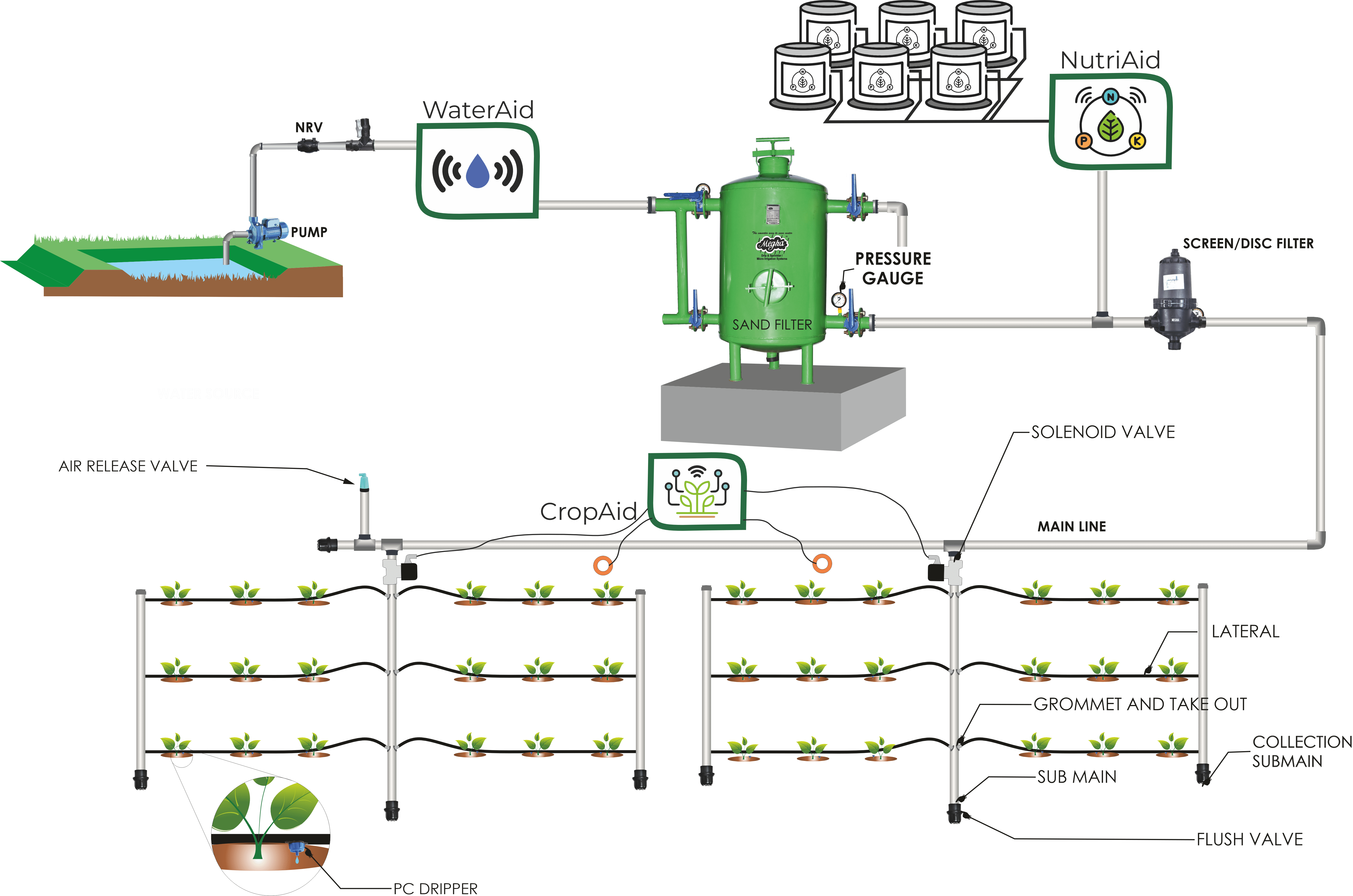 drip irrigation layout